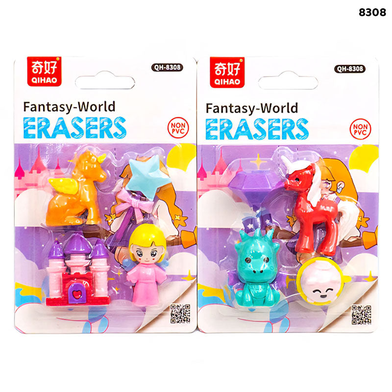 8308 FANTASY WORLD ERASER 1pc