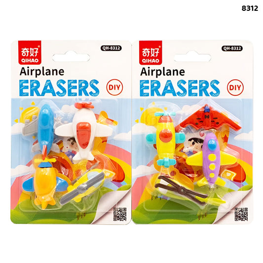 8312 AIRPLANE ERASER 1PC