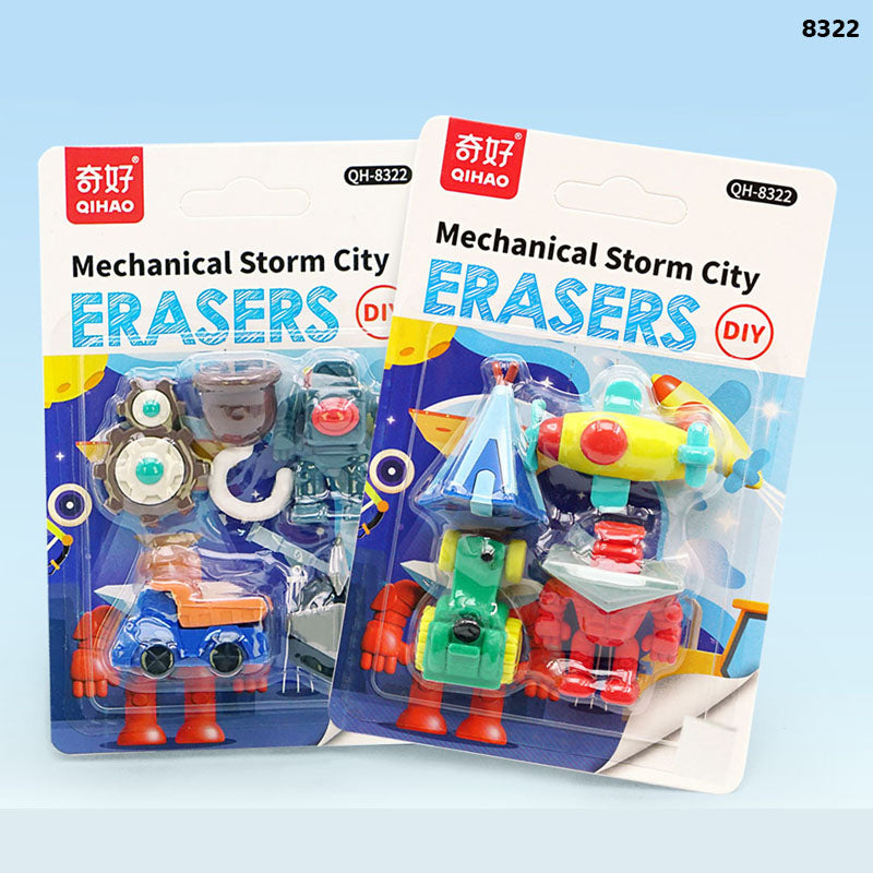 8322 MECHANICAL STORM CITY ERASER 1pc