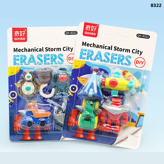 8322 MECHANICAL STORM CITY ERASER 1pc