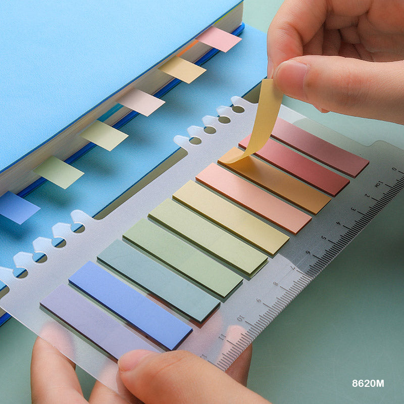 STICKY NOTES 10 COLOR 8620M 11X44MM MORANDI