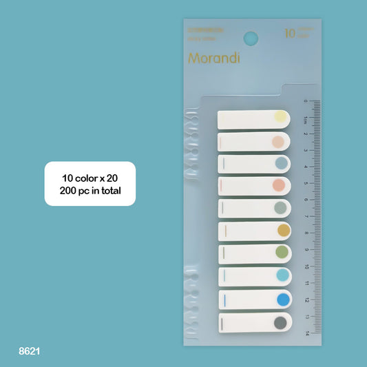 86212 STICKY NOTES 10 COLOR 11X44MM COLOR NOTE