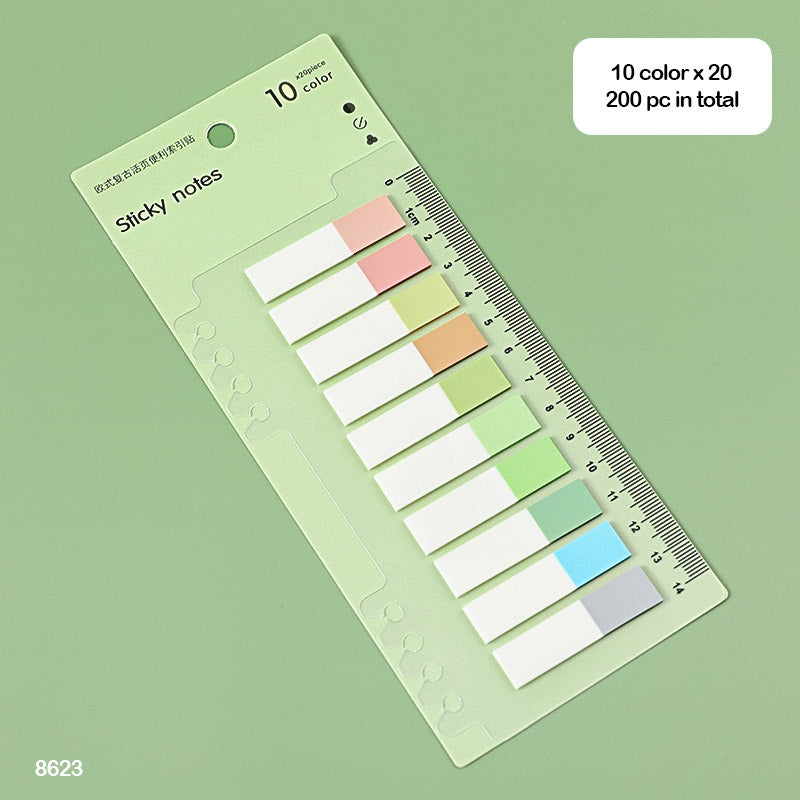 8623 STICKY NOTES 10 COLOR 11X44MM MORANDI