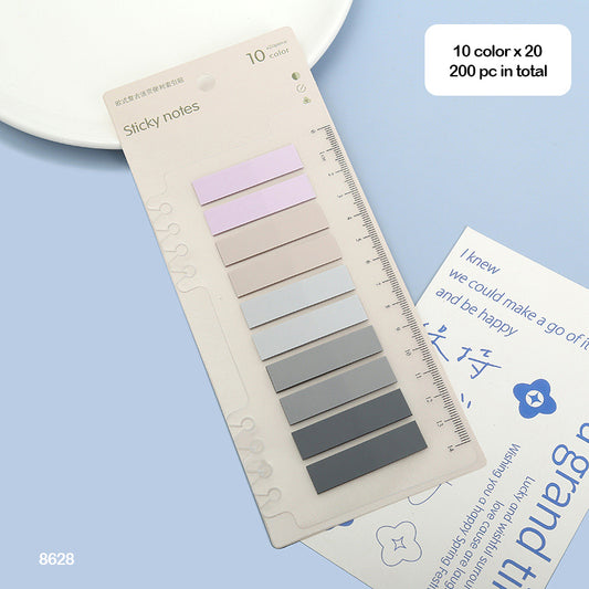 8628 STICKY NOTES 10 COLOR 11X44MM COLOR NOTE