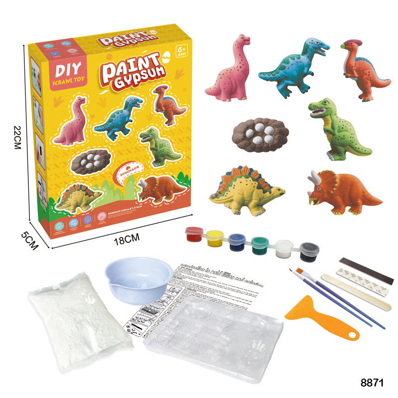 8871 DIY PAINT GYPSUM DINOSAUR