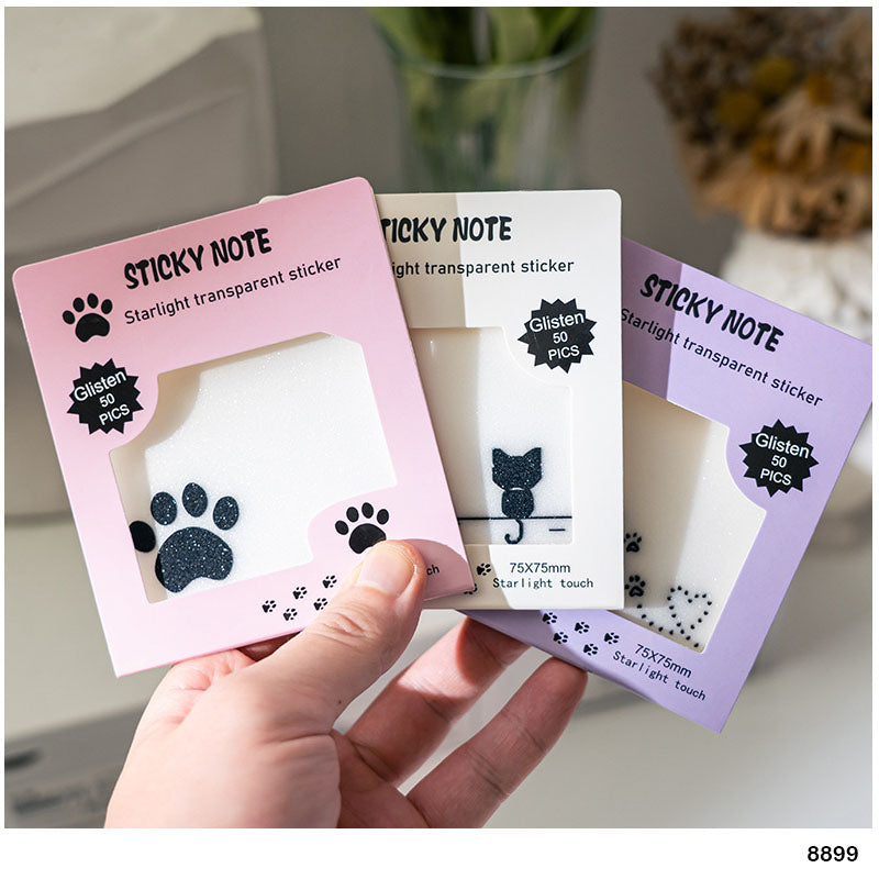 8899 STICKY NOTE STARLIGHT SHEET 75*75MM 50PC