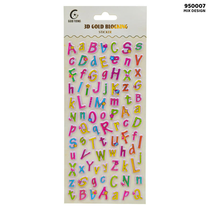 950007 3D GOLD BLOCKING STICKER (8912719)