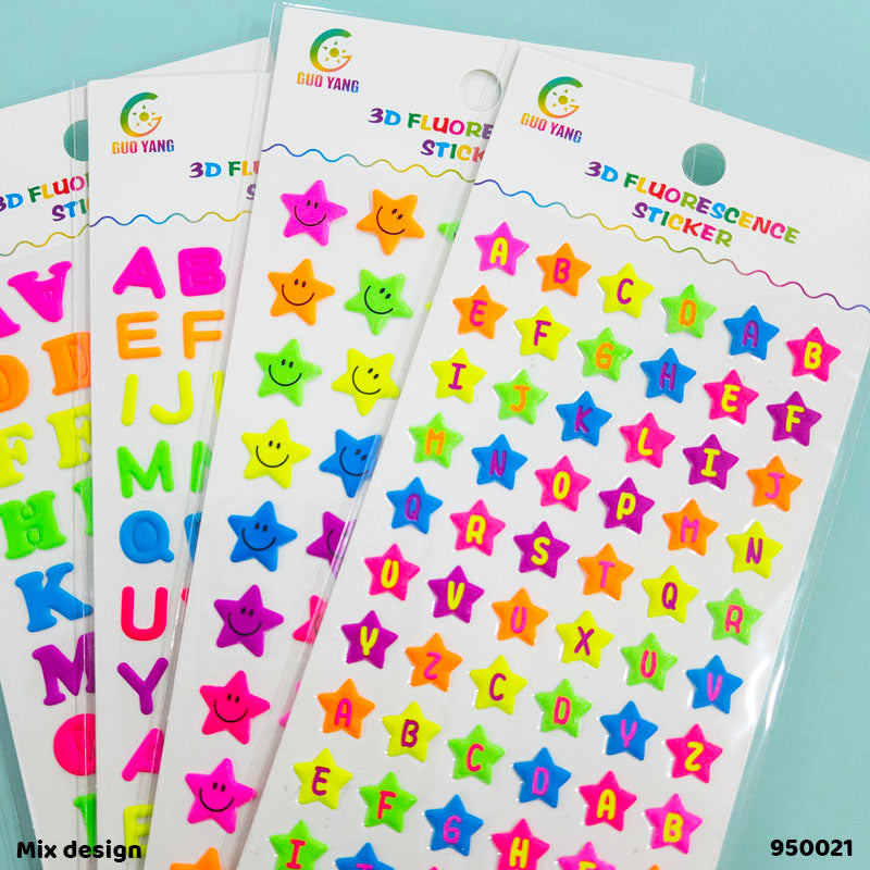 950021 3D FLUORESCENCE STICKER ZWYG