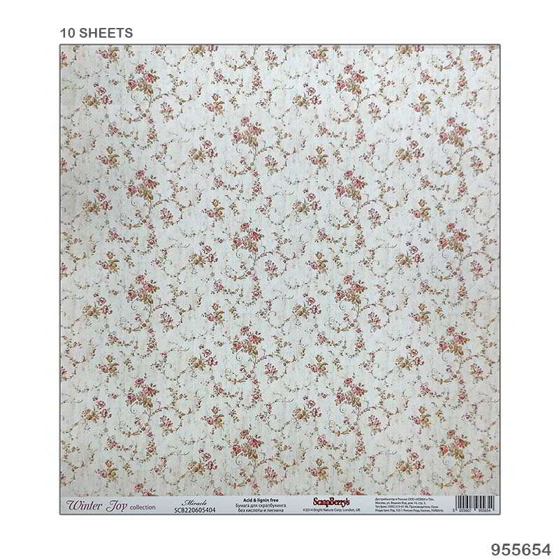 12X12 PAPER 10 SHEET WINTER JOY (955654)