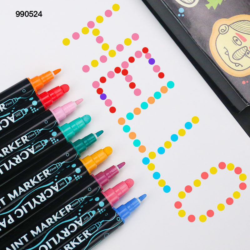 990524 ACRYLIC DUAL TIP MARKER 24 COLOR