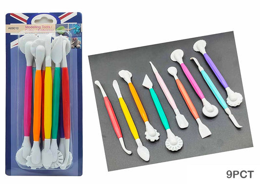 9PC PLASTIC CLAY TOOL (9PCT)