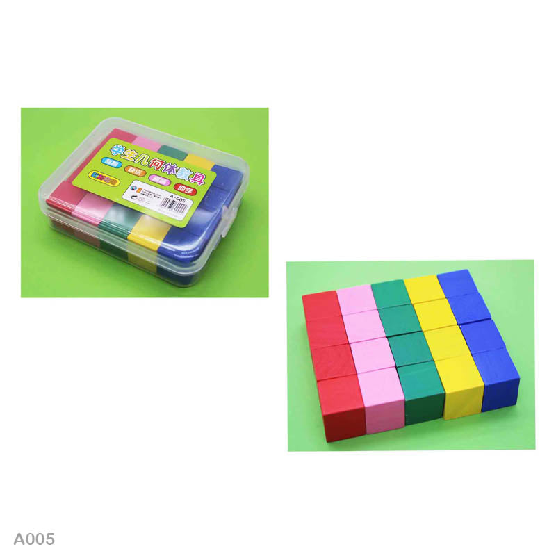 MG6402 CRAFT WOOD BLOCK 20PC WITH BOX 2x2CM (A005)