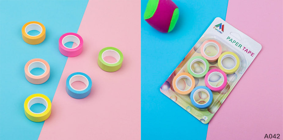 A042 NEON PAPER TAPE 10MM (A042)
