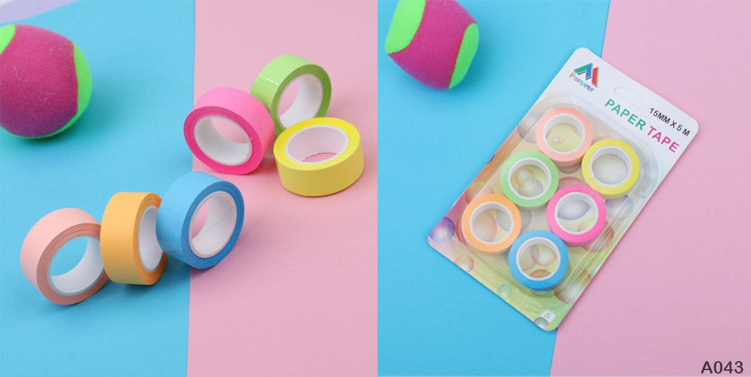 A043 NEON PAPER TAPE 15MM (A043)