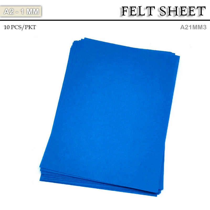 FELT SHEET A2 1MM DARK BLUE 10sheet (A21MM3)