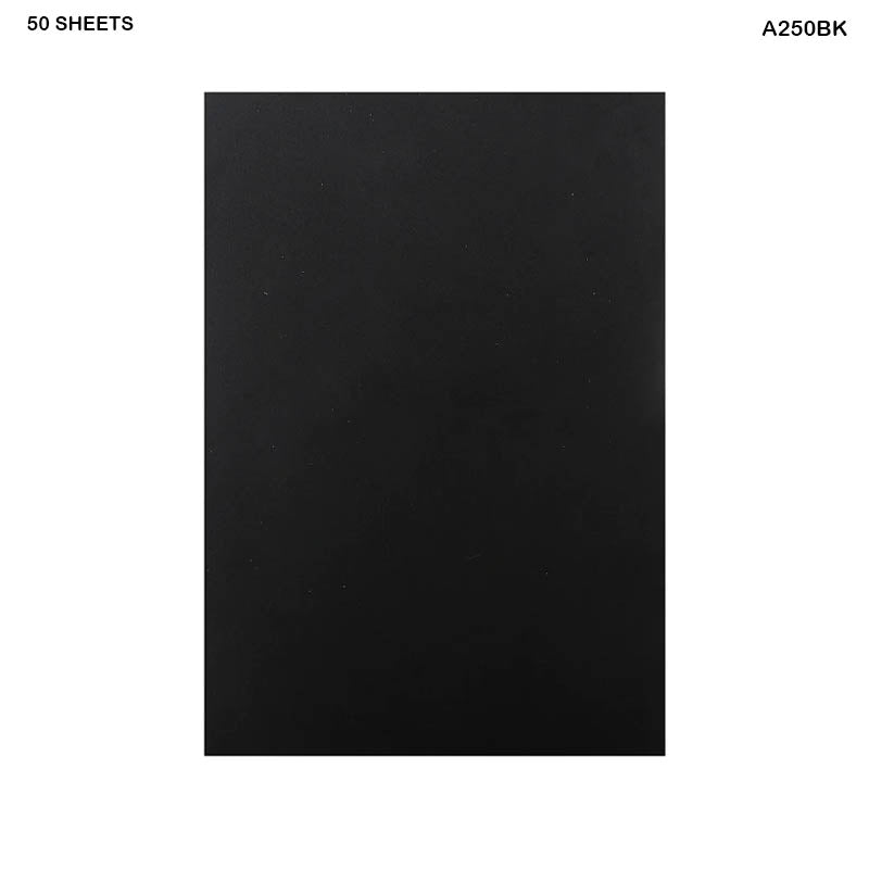 A3 CARD STOCK 50 SHEET BLACK 250GSM (A250BK)