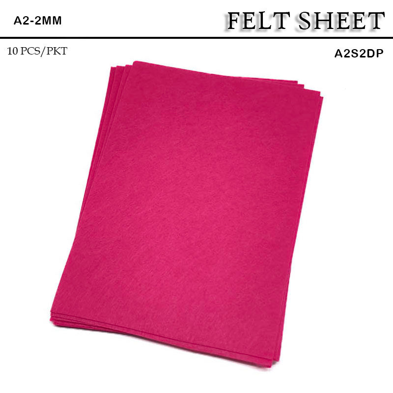 FELT SHEET A2 2MM SOFT D PURPLE (A2S2DPL) 10sheet