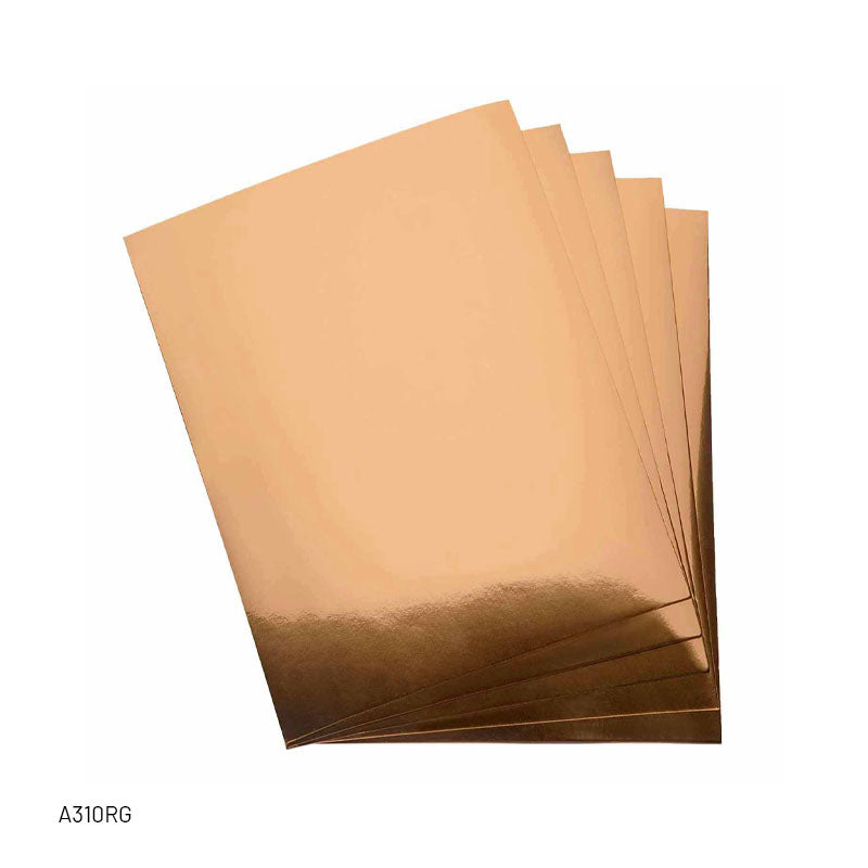 A3 CARD STOCK 10 SHEET ROSE GOLD 250GSM (A310RG)