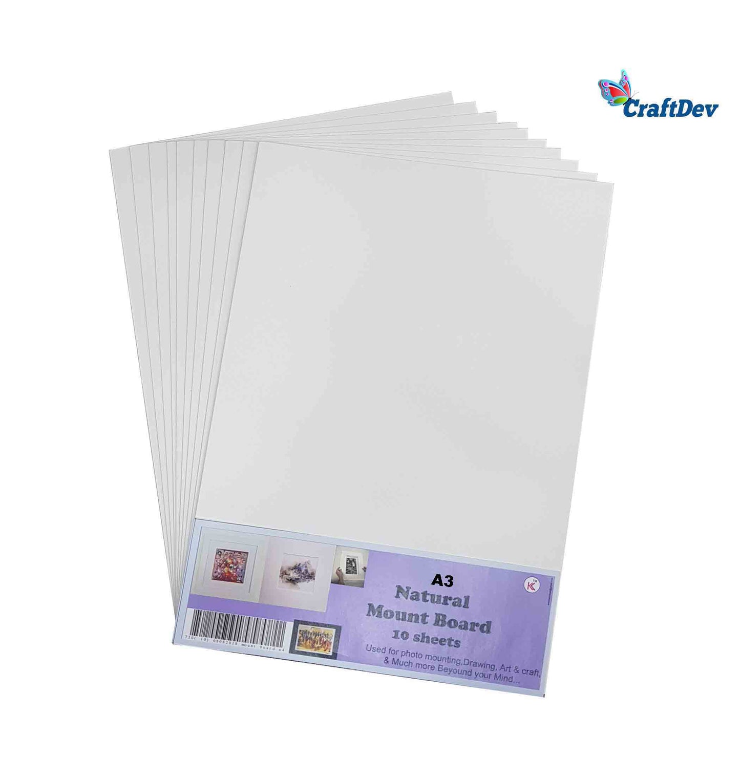 A3 NATURAL MOUNT BOARD 10 SHEET (A3NMB)