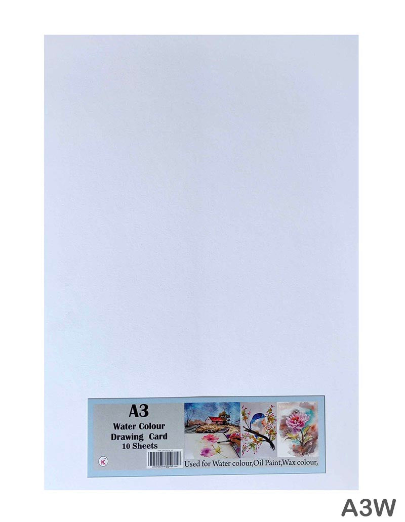 A3 WATER COLOR DRAWING CARD 10 SHEETS (A3W)