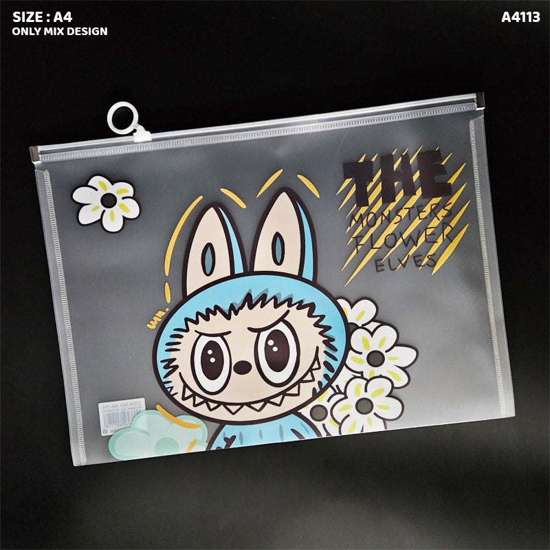 A4 CARTOON PLATIC ZIP BAG A4113