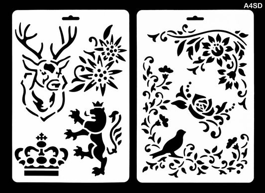 A4 STENCIL DESIGN (20 PCS) (A4SD)