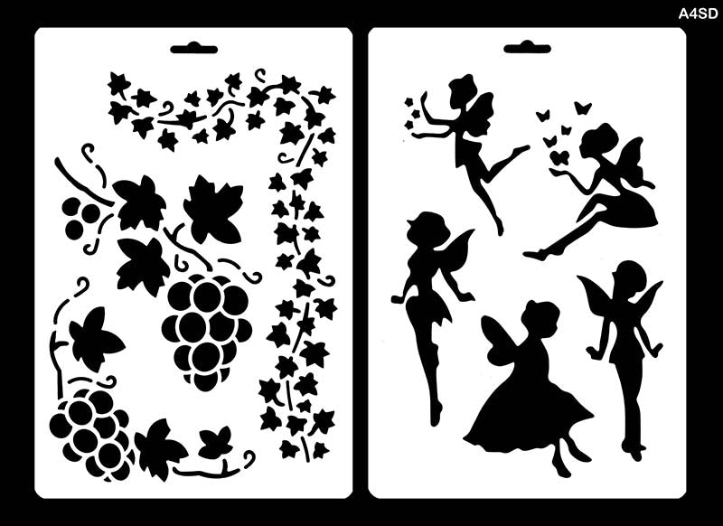 A4 STENCIL DESIGN (20 PCS) (A4SD)