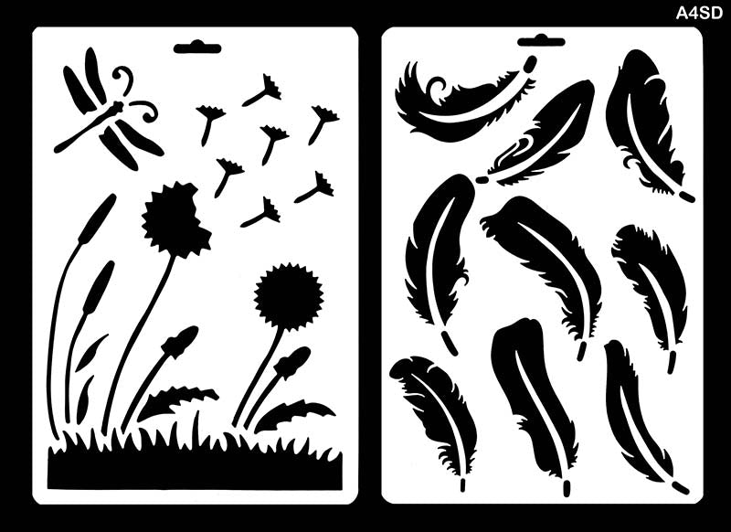 A4 STENCIL DESIGN (20 PCS) (A4SD)