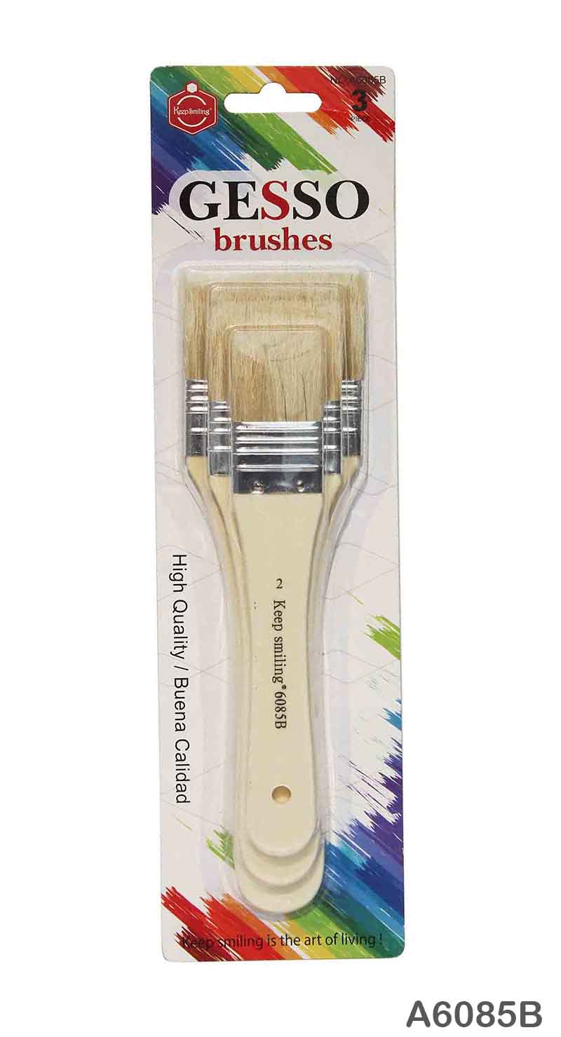 A6085B 3PC GESSO BRUSH OFF WHITE