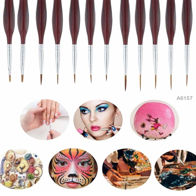 A6157 PAINT BRUSH 12PC ULTRA THIN