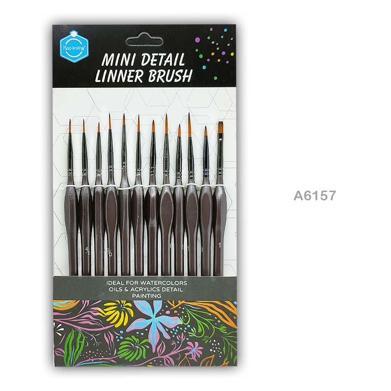 A6157 PAINT BRUSH 12PC ULTRA THIN