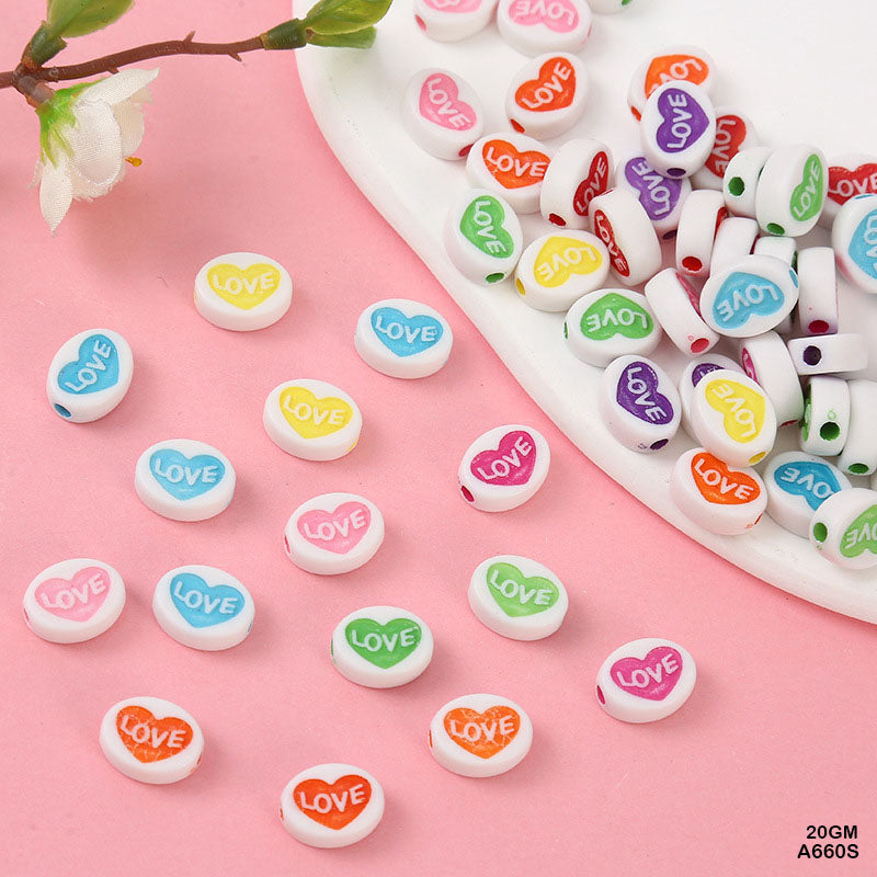 BRACELET BEADS PLASTIC 20GM (A660S)