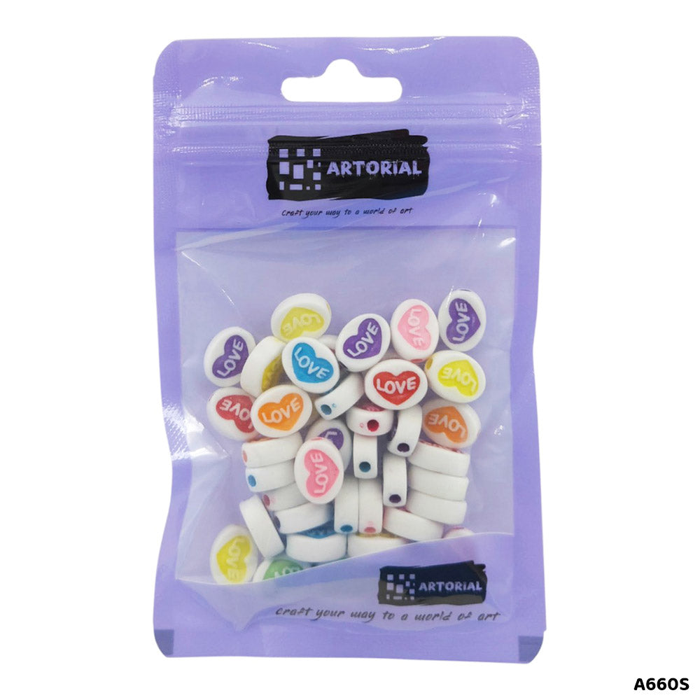 BRACELET BEADS PLASTIC 20GM (A660S)