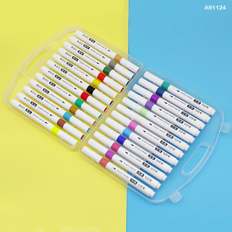 A91124 ACRYLIC MARKER 24 COLOR 2MM