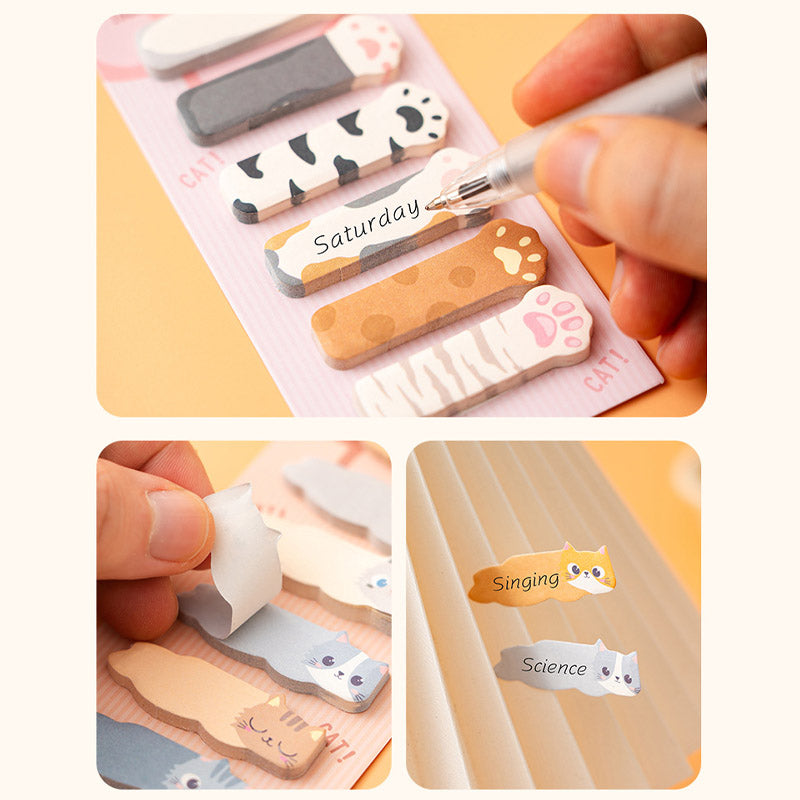 A973 CUTE CAT STICKY NOTE 10*44MM 180PC