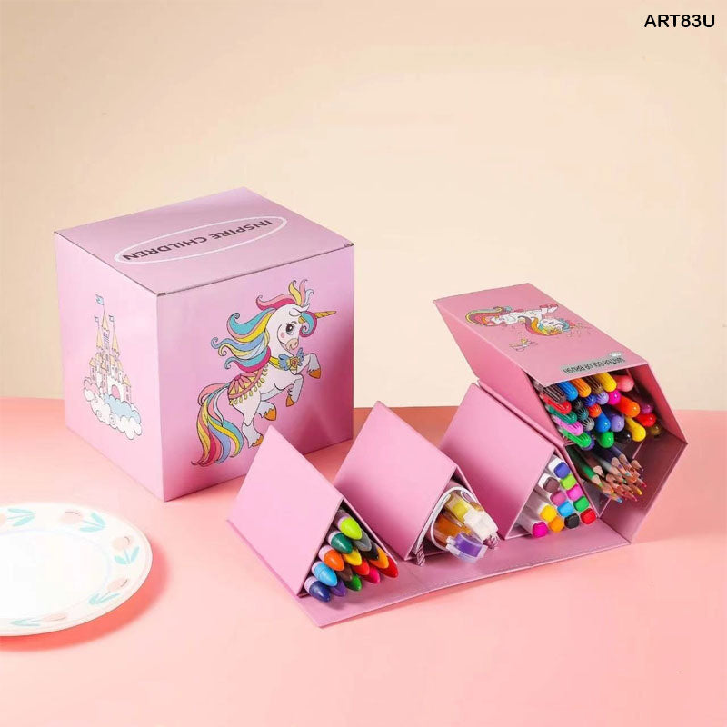 ART COLOR 83PC HEXAGON UNICORN ART83U