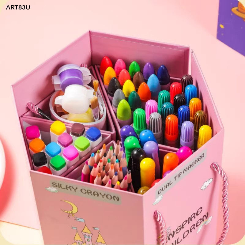 ART COLOR 83PC HEXAGON UNICORN ART83U