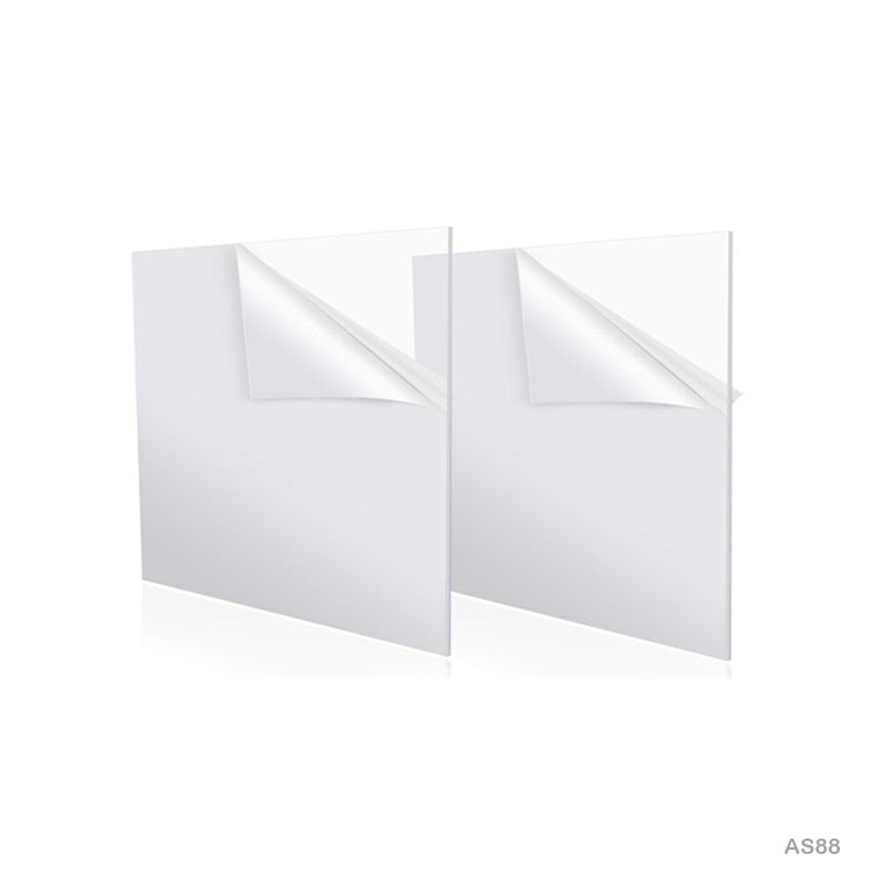 AS88 8X8 ACRYLIC SHEET SQUARE 2MM 1PC