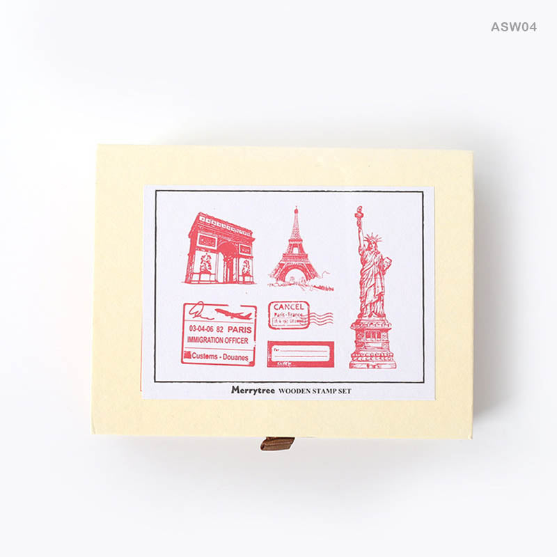 ASW04 WOODEN DECORATIVE STAMP