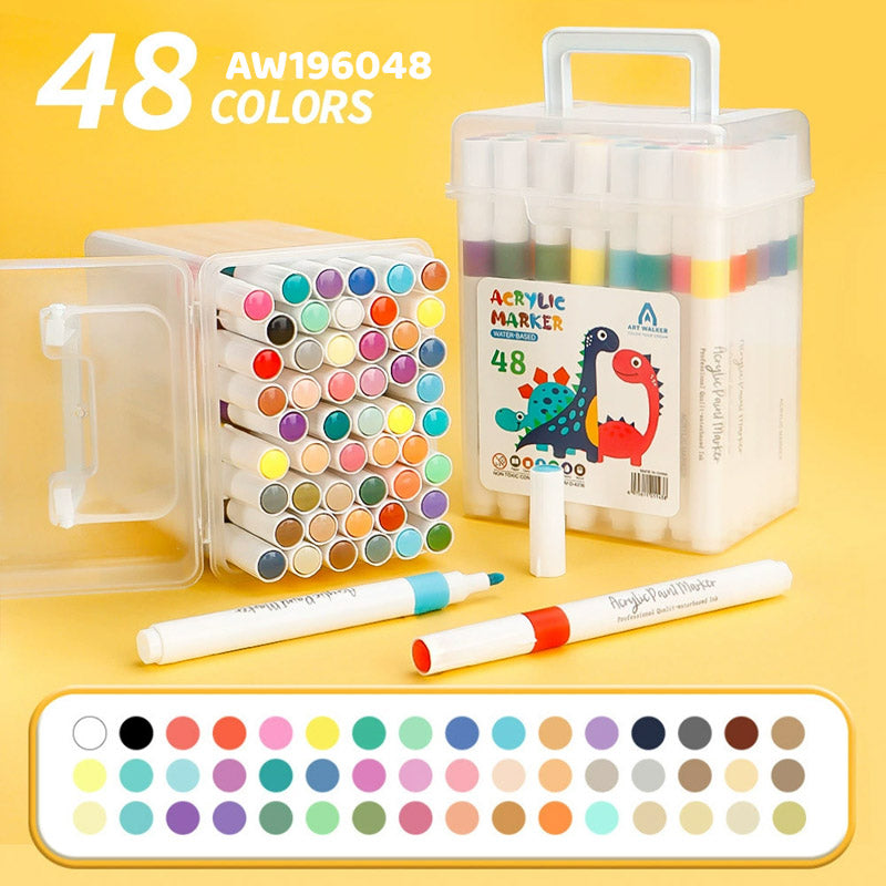 AW196048 48 COLOR ACRYLIC MARKER WATER BASED