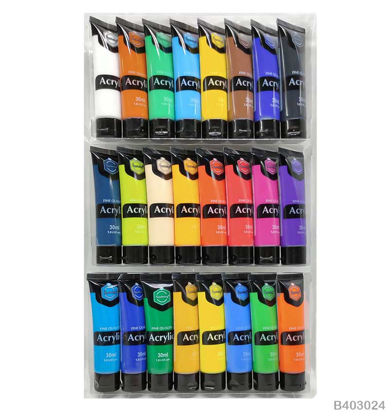 ACRYLIC PAINT SET 24PC (B403024)
