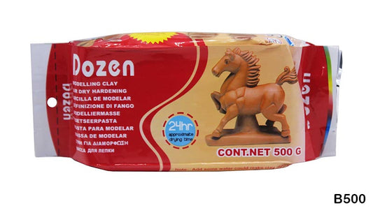 DOZEN AIR DRY CLAY BROWN 500G (B500)