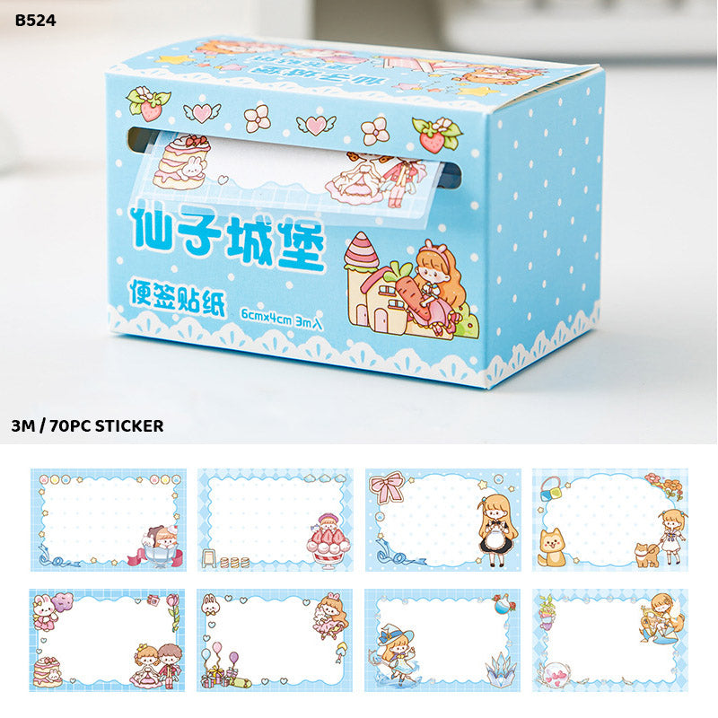 B524 75PC STICKY NOTE ROLL UP STICKER