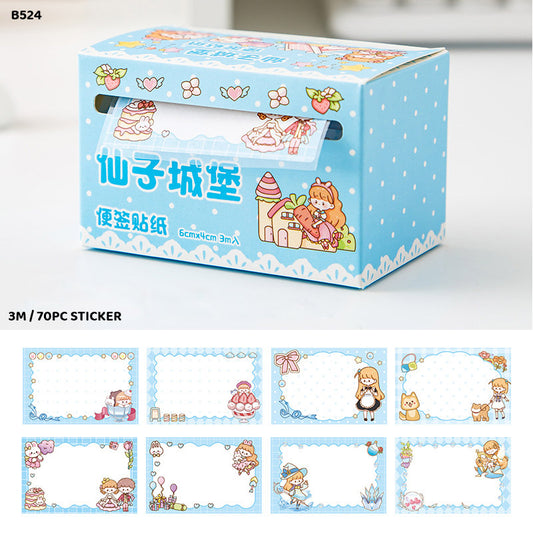 B524 75PC STICKY NOTE ROLL UP STICKER