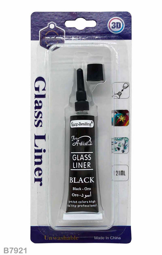 GLASS LINER COLOR BLACK B7921