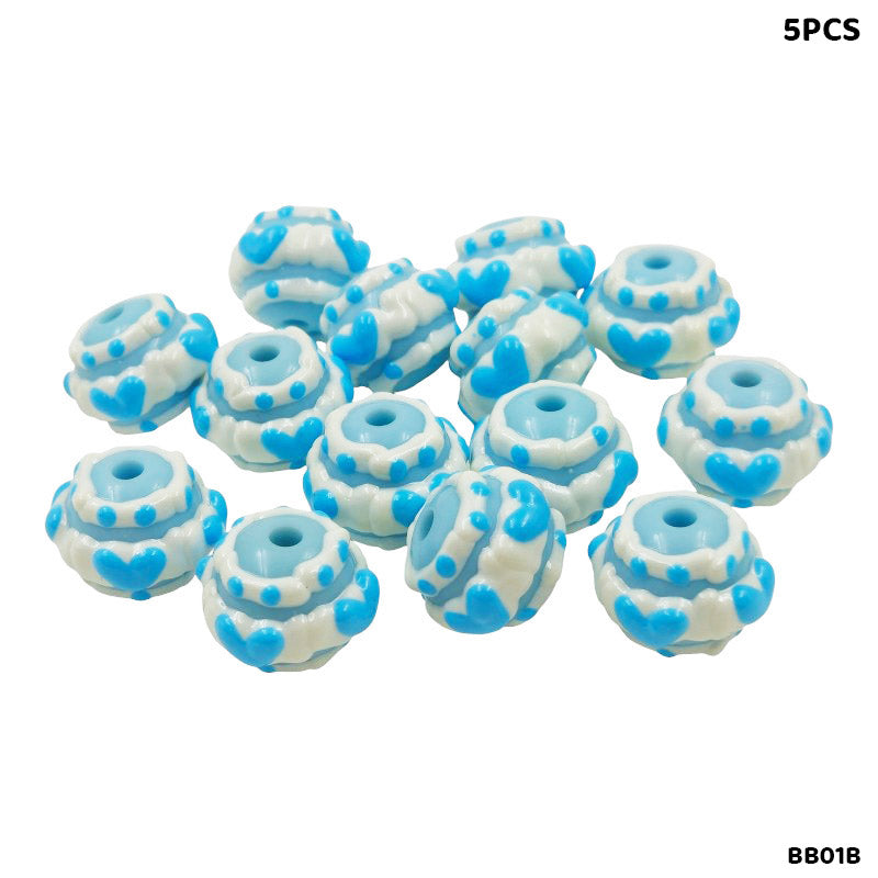 BB01B FANCY BRACELET BEADS 5PCS