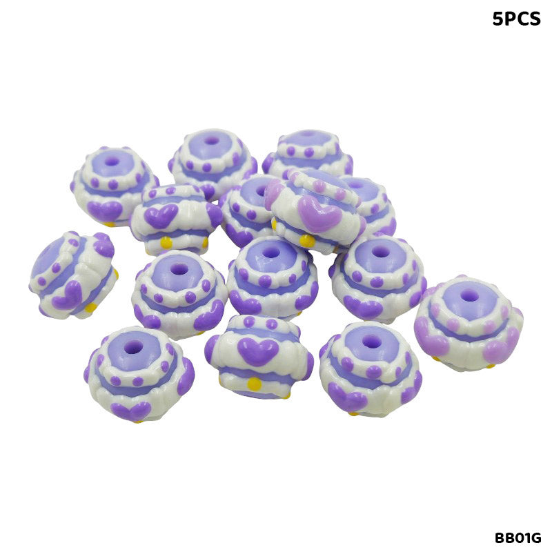 BB01G FANCY BRACELET BEADS 5PCS