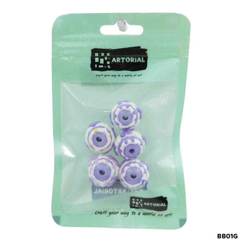 BB01G FANCY BRACELET BEADS 5PCS