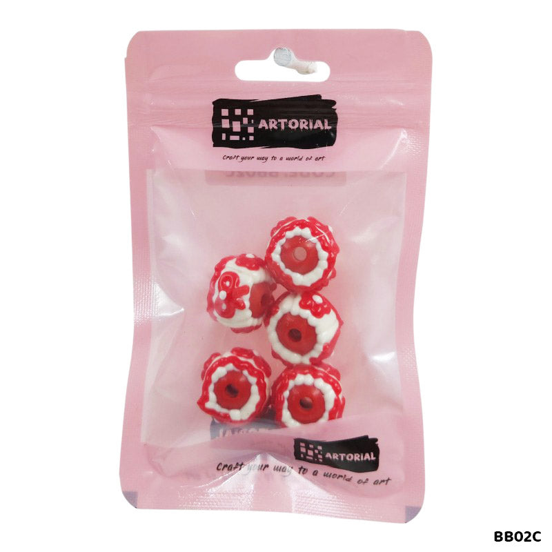 BB02C FANCY BRACELET BEADS 5PCS