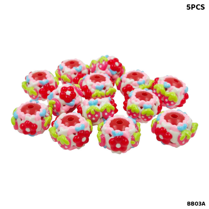 BB03A FANCY BRACELET BEADS 5PCS